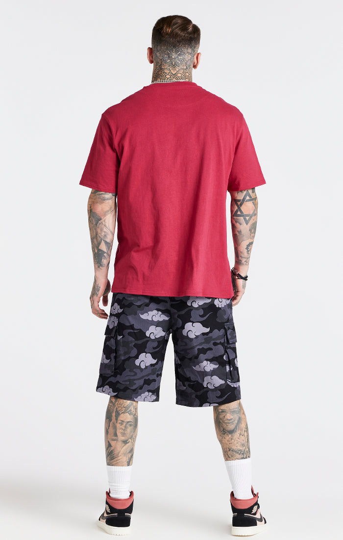 Steve Aoki x SikSilk Black Cargo Short (4)