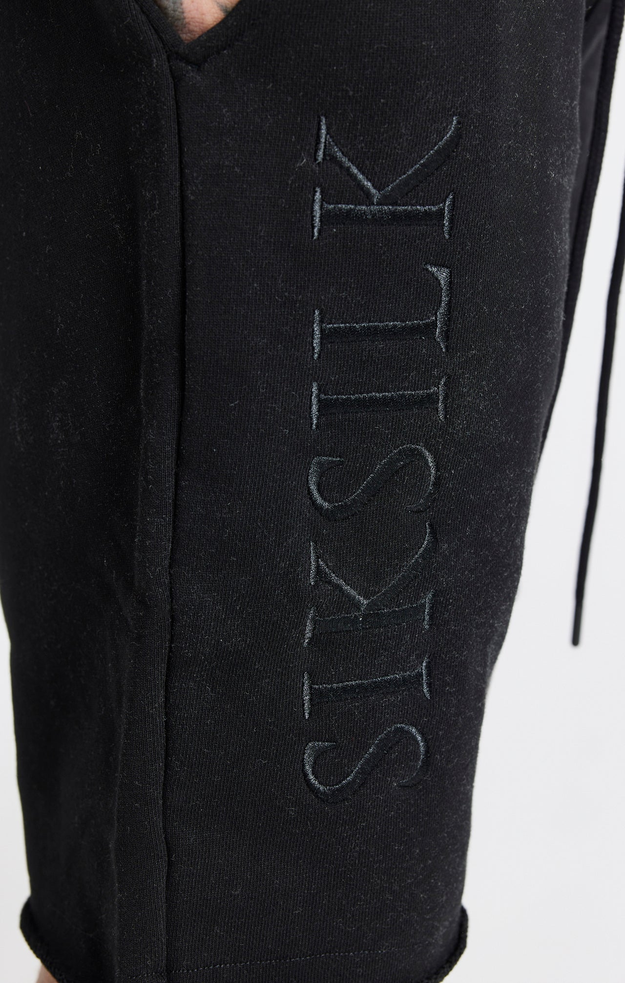 SikSilk X Steve Aoki Loop Back Shorts - Black Pink & White (2)