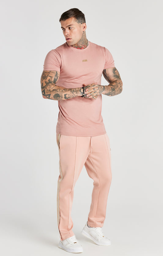 Pink Gold Badge Muscle Fit T-Shirt