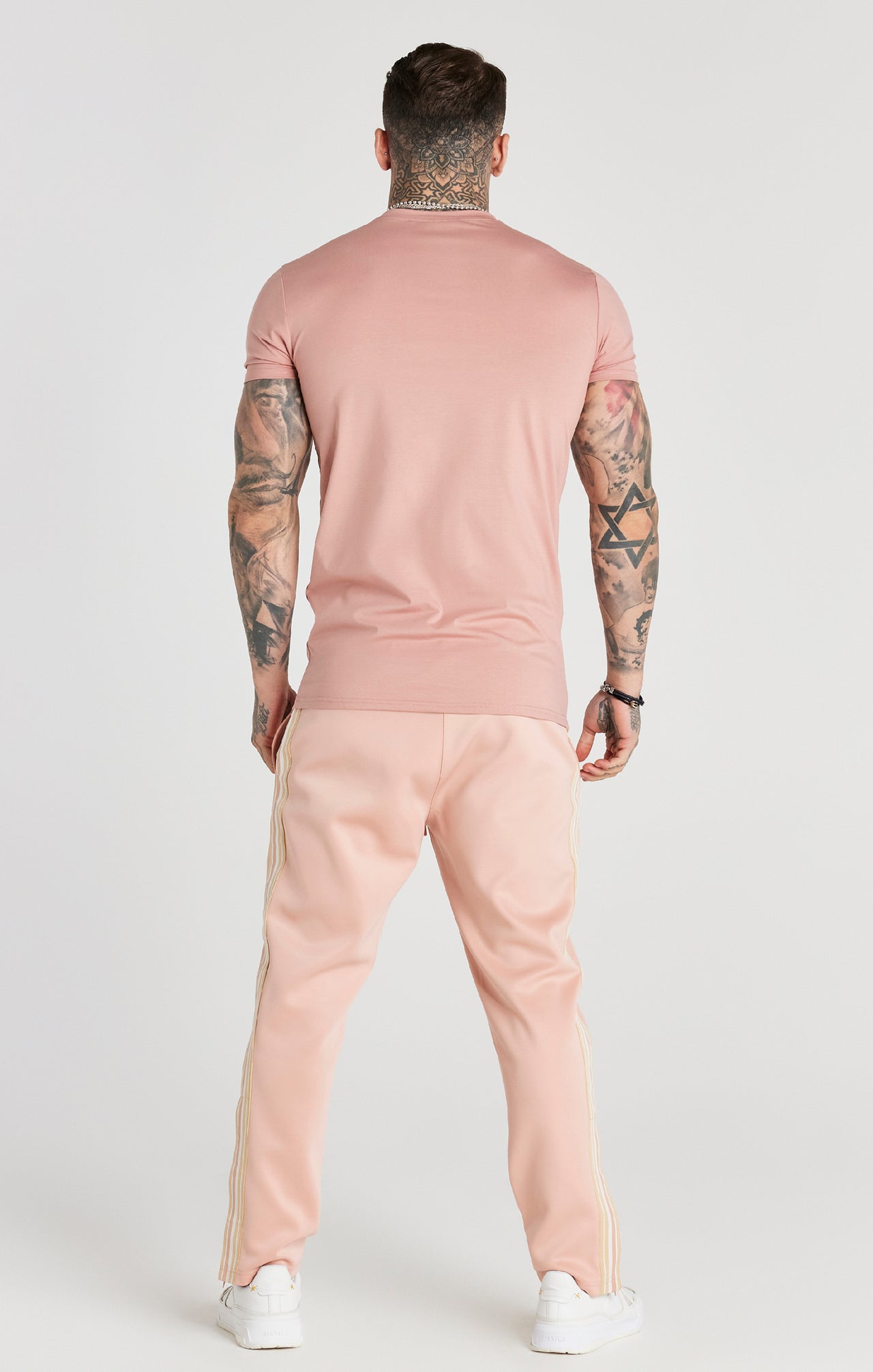 Pink Gold Badge Muscle Fit T-Shirt (4)