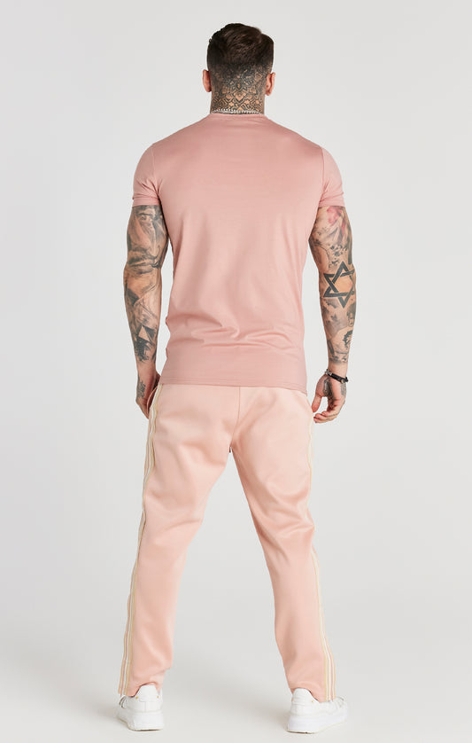 Pink Gold Badge Muscle Fit T-Shirt