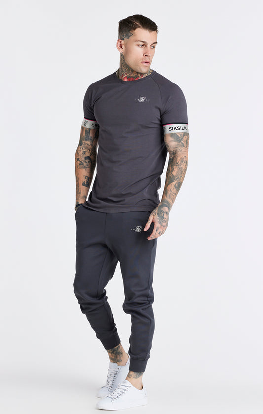 Grey Metallic Tape Jogger