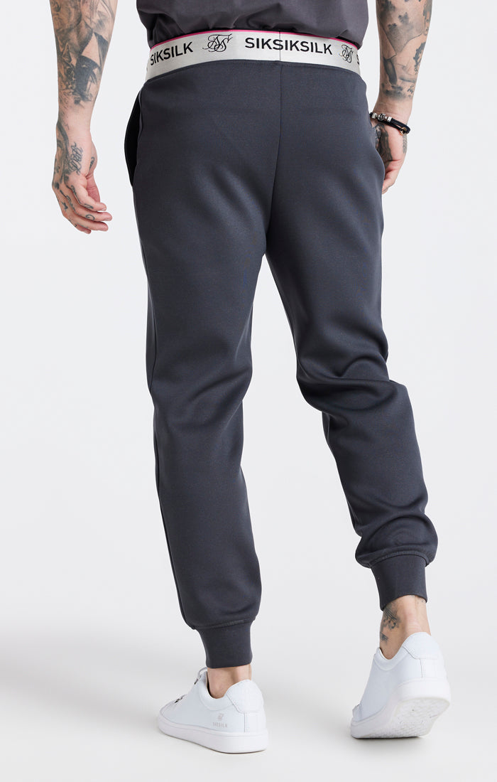 Grey Metallic Tape Jogger (2)