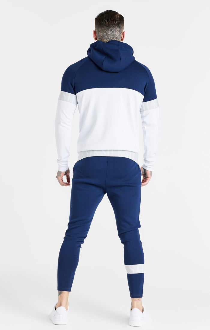 Load image into Gallery viewer, White Dynamic Zip Through Hoodie (3)