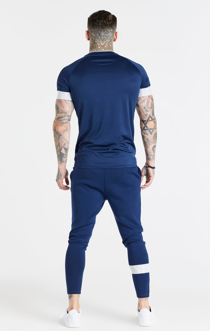 Navy Elastic Cuff T-Shirt (4)