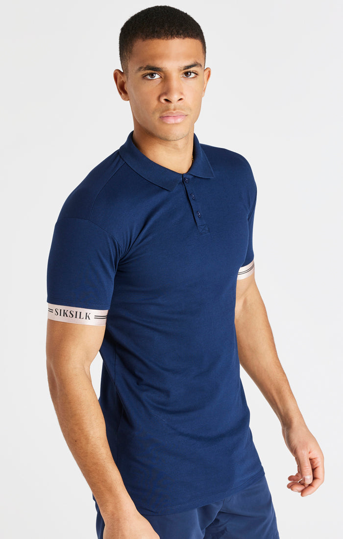 SikSilk Division Tech Polo - Navy (1)