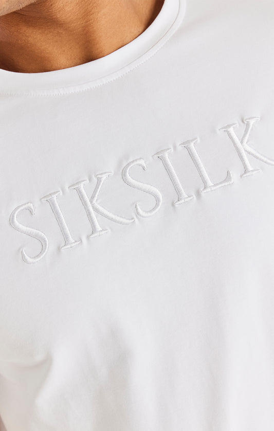 White Embroided Flight T-Shirt