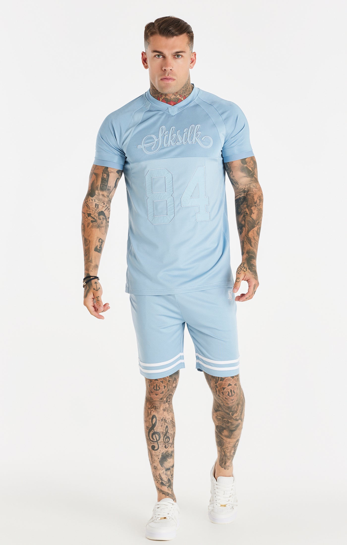 Load image into Gallery viewer, Blue Stretch Sports T-Shirt (2)
