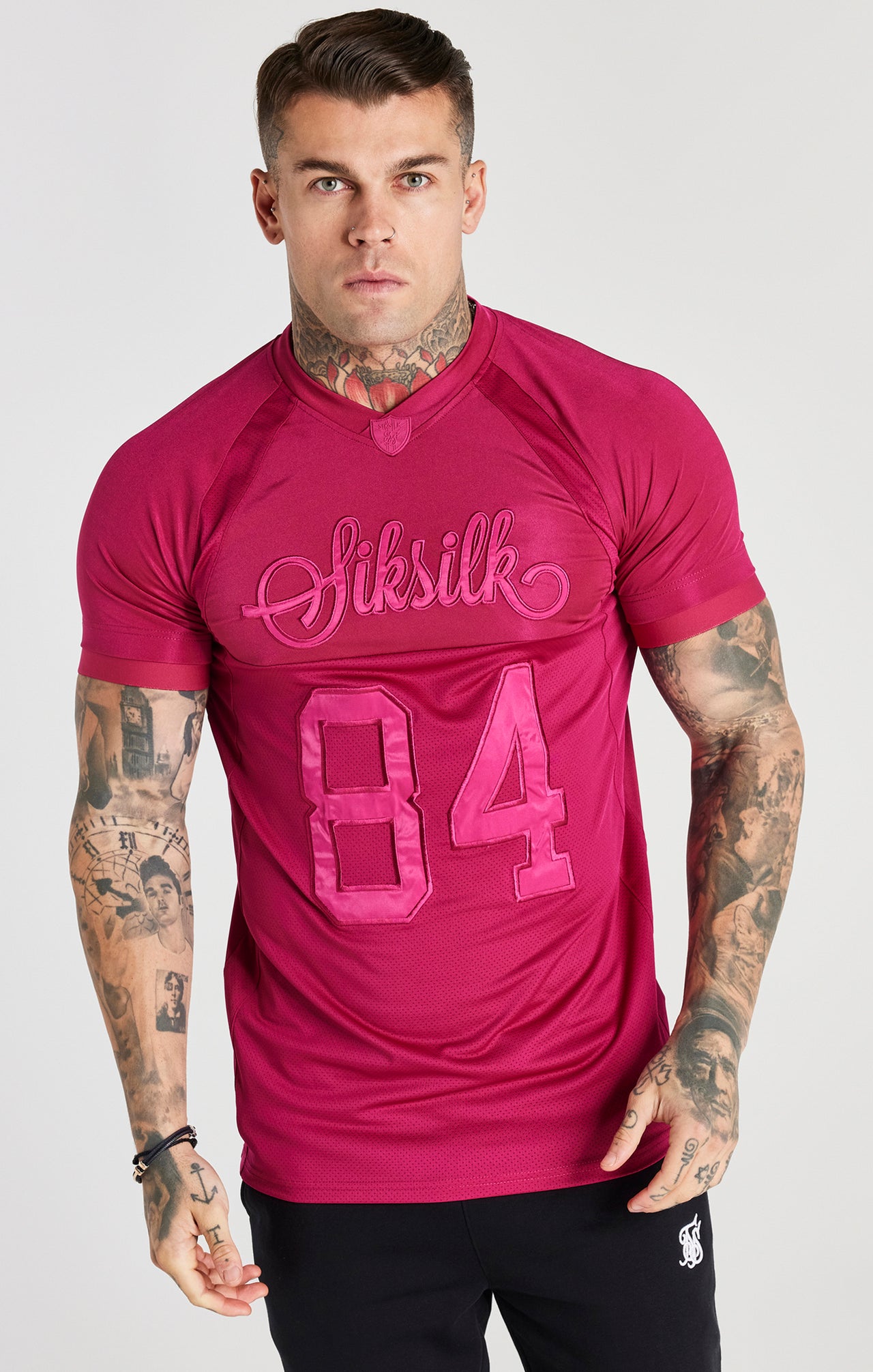 Pink Stretch Sports T-Shirt (4)