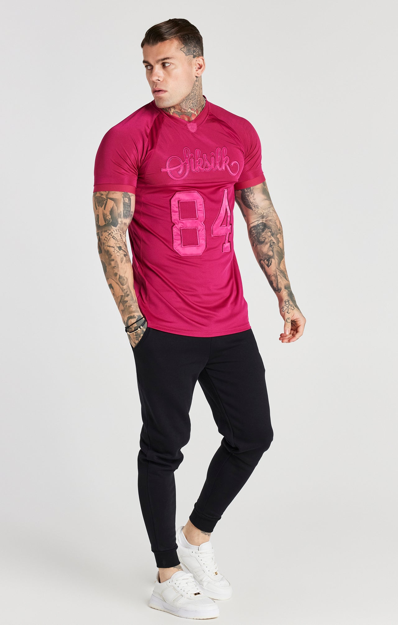 Pink Stretch Sports T-Shirt (2)