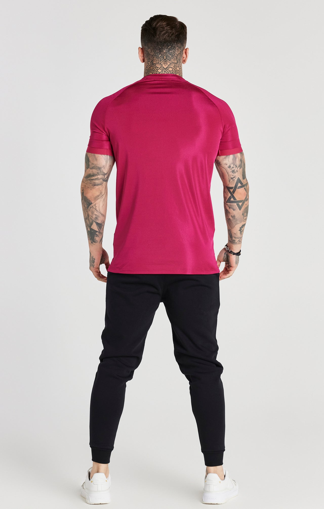 Pink Stretch Sports T-Shirt (3)