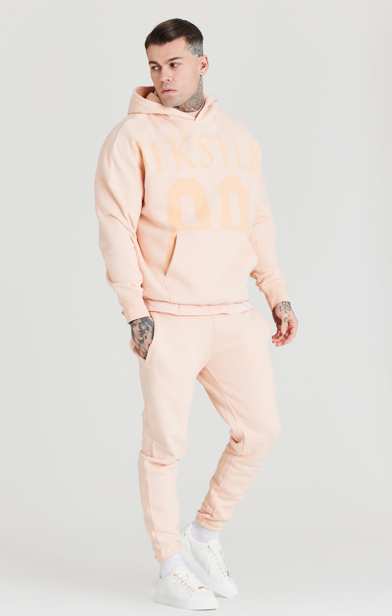 Pink Relaxed Fit Overhead Hoodie (2)