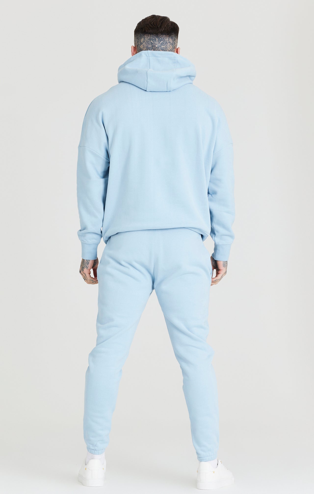 Blue Relaxed Fit Overhead Hoodie (3)