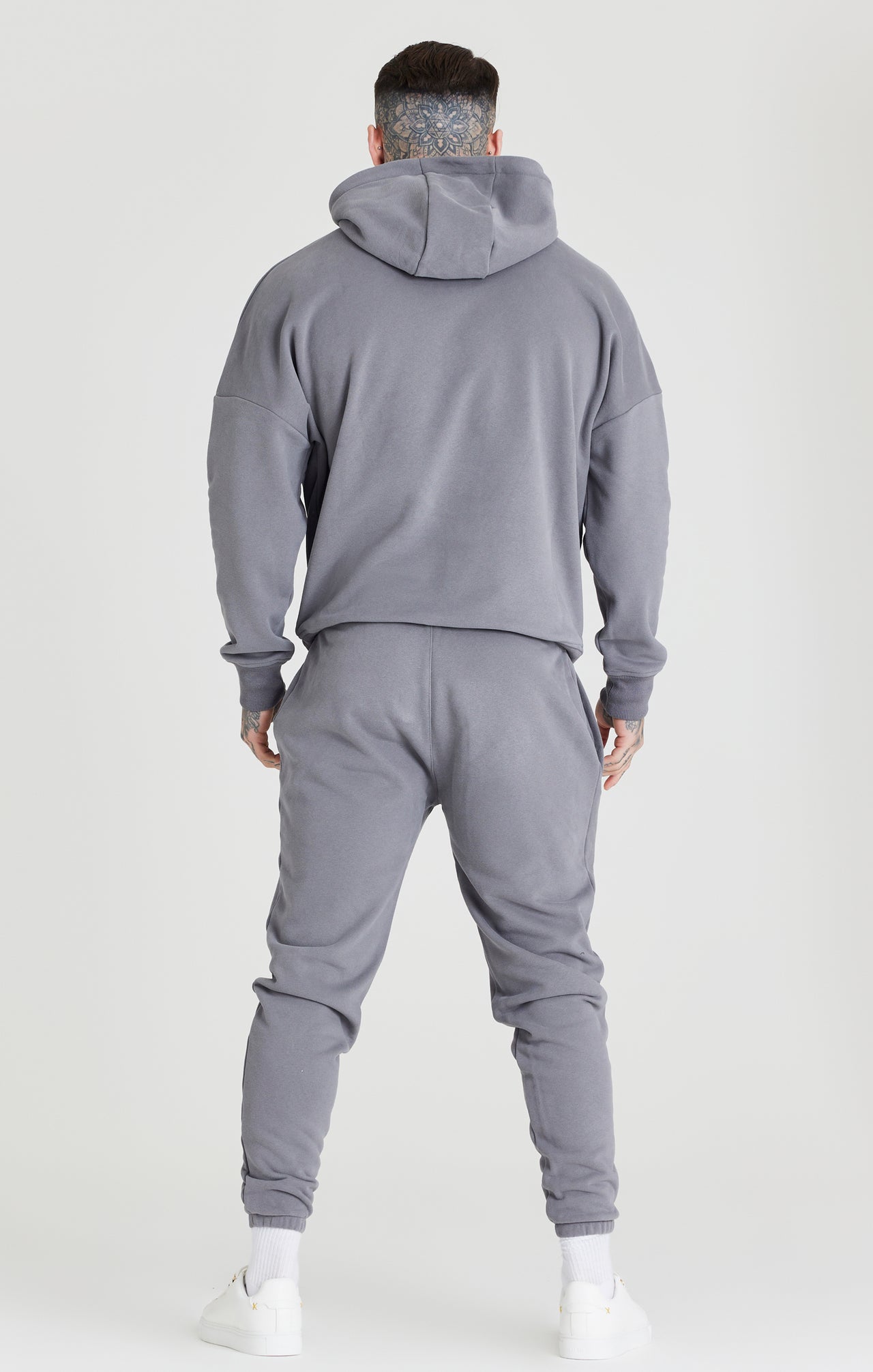 Grey Relaxed Fit Overhead Hoodie (3)