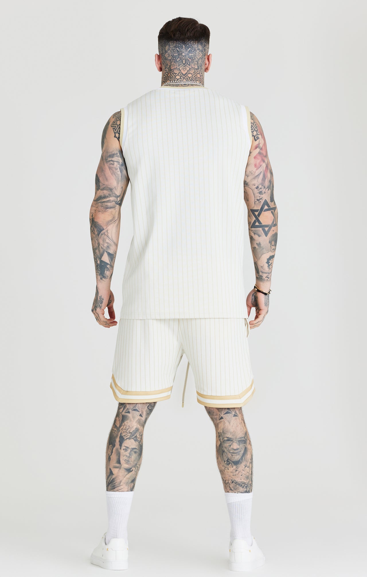 Ecru Retro Classic Basketball Vest (4)