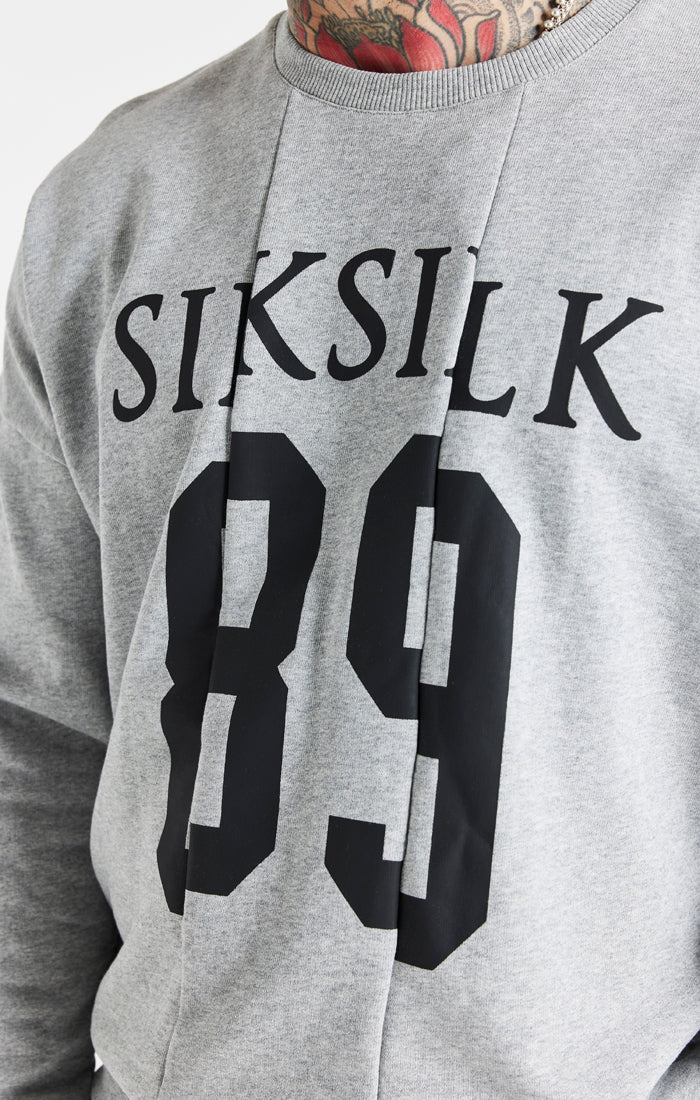 Load image into Gallery viewer, Grey Marl Logo Crew Sweatshirt (1)