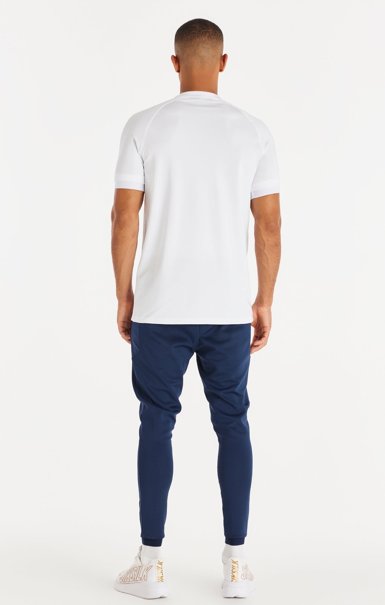 White Sport Elastic Cuff T-Shirt (4)