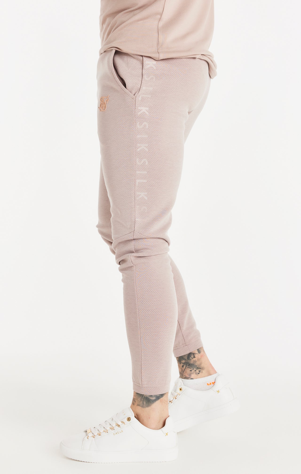 Pink Washed Fitted Tape Pant (1)