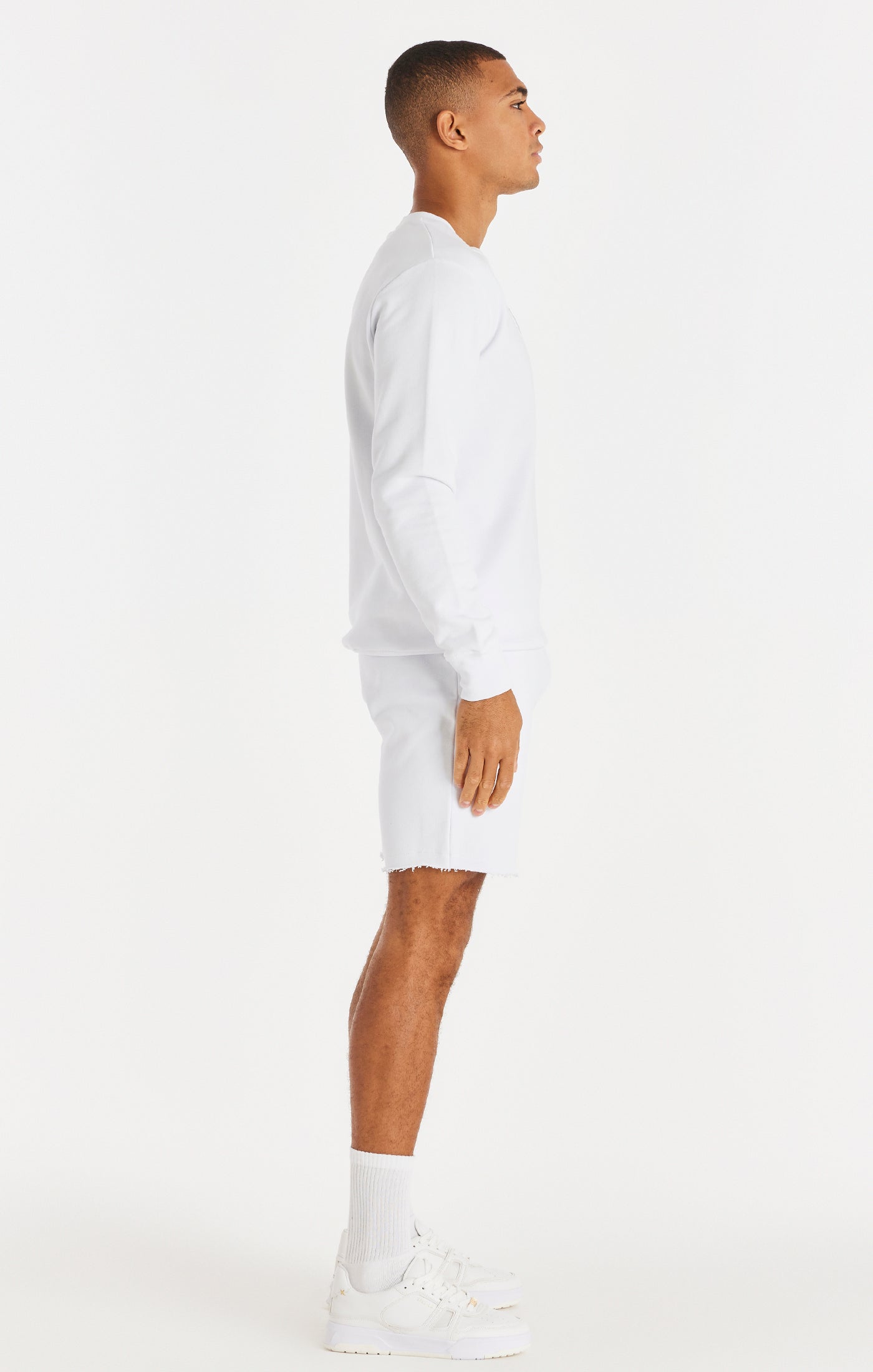 Load image into Gallery viewer, SikSilk Long Sleeve Utility Flight Sweater - White (5)