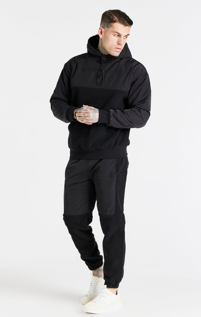 Load image into Gallery viewer, Black Hybrid Overhead Hoodie (4)