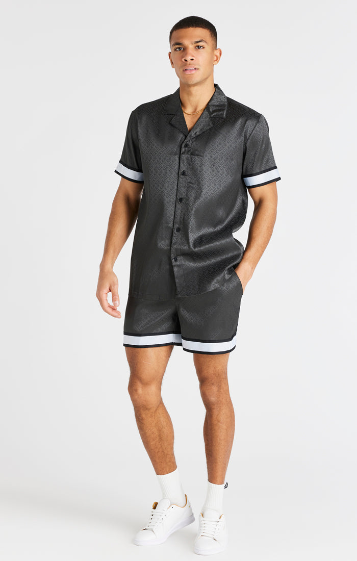 Load image into Gallery viewer, Grey Taped Sleeve Resort Shirt (3)