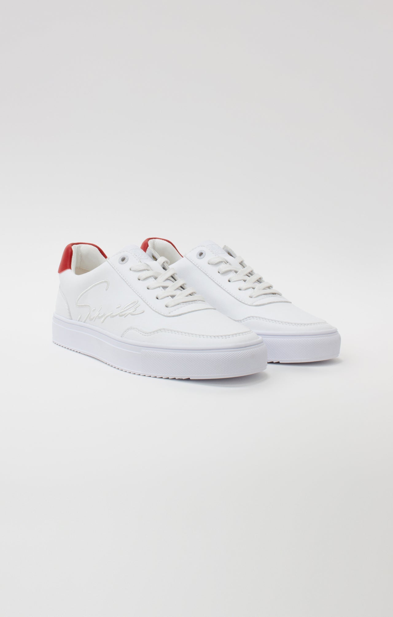 White Low-Top Trainer (3)
