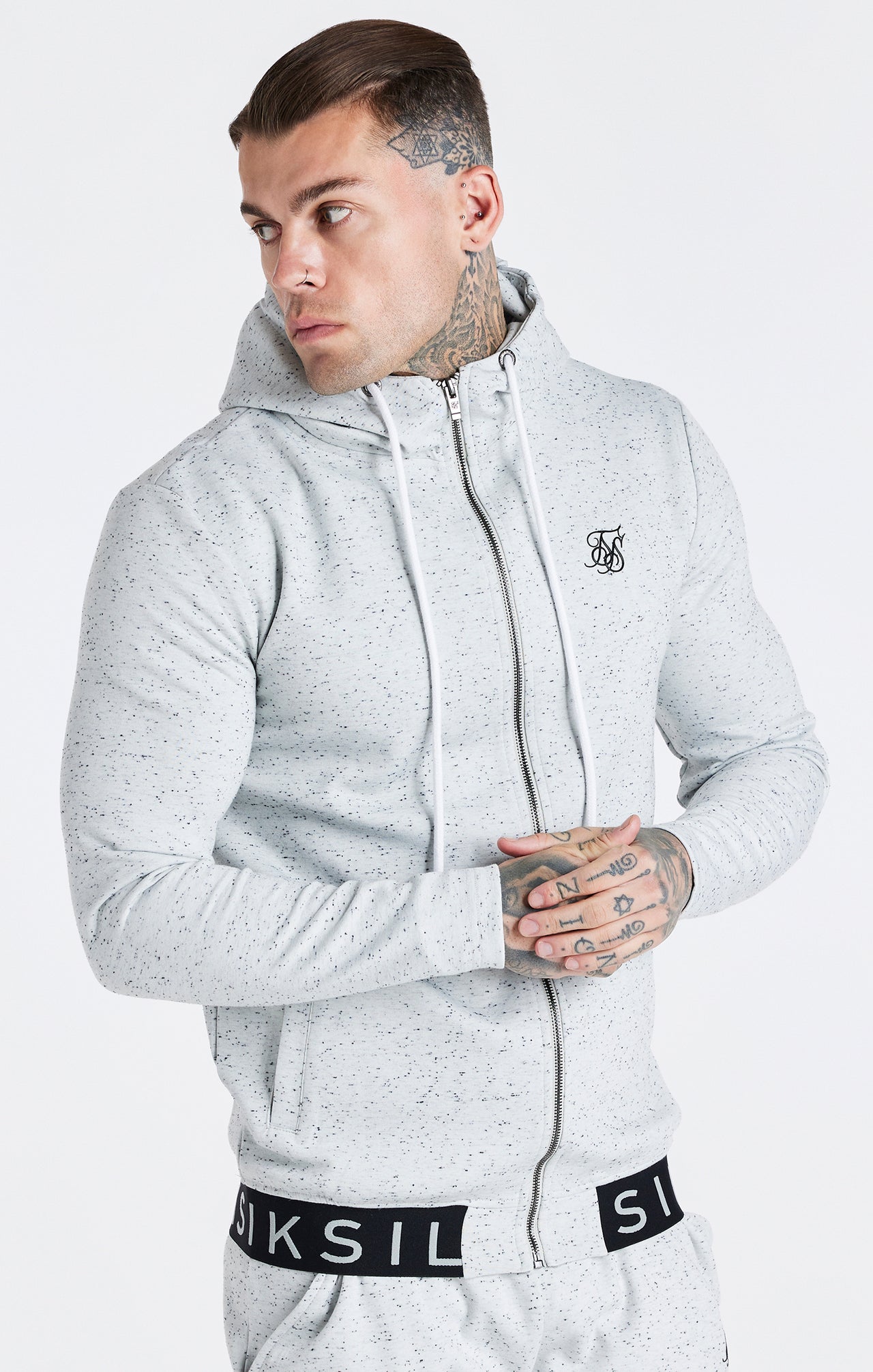 Grey Zip Through Hoodie (2)