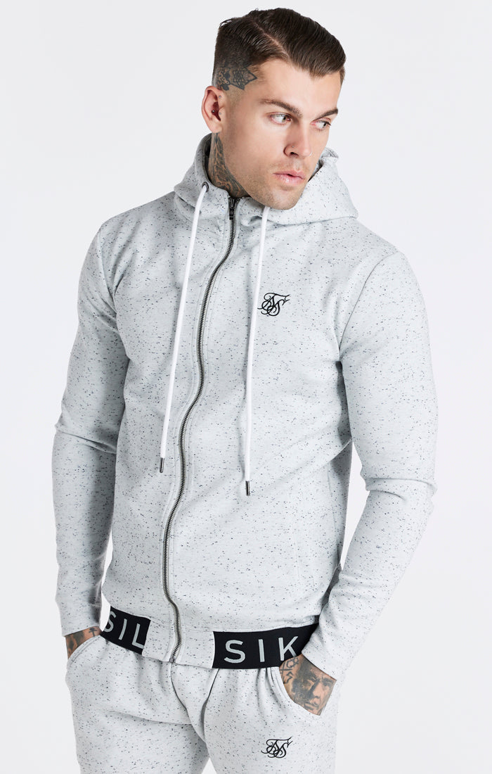 Grey Zip Through Hoodie (1)