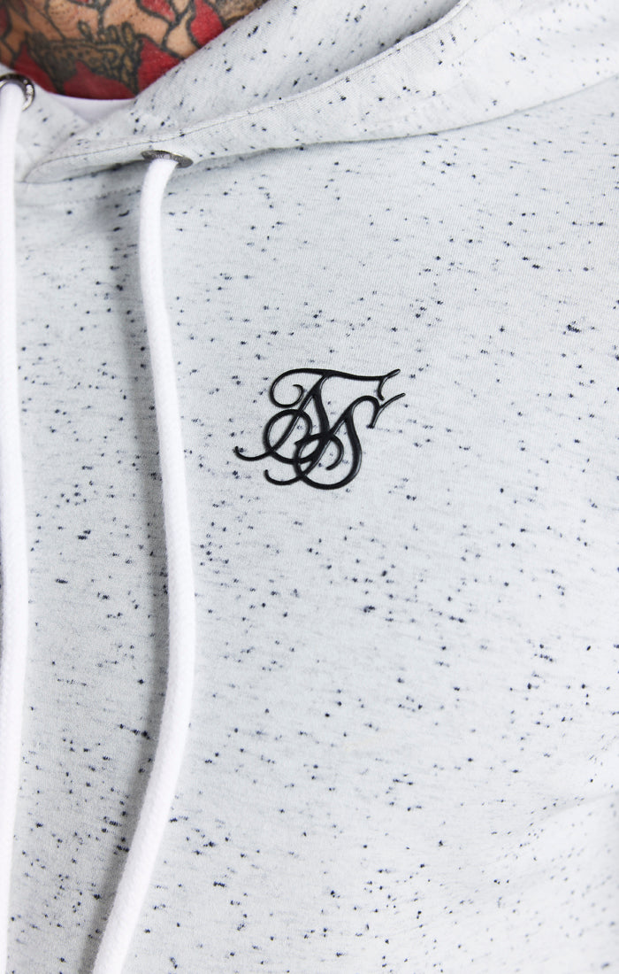 Grey Marl Overhead Hoodie (1)