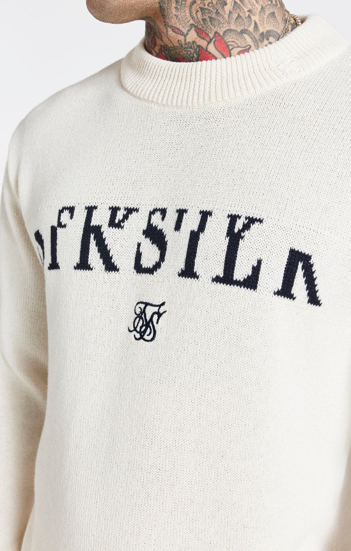 Ecru Division Knit Sweatshirt (1)