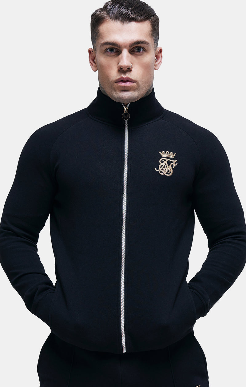 Messi x SikSilk Black Funnel Zip Top