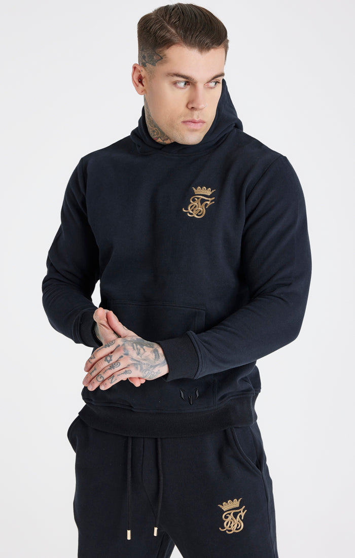 Messi x SikSilk Black Fleece Overhead Hoodie