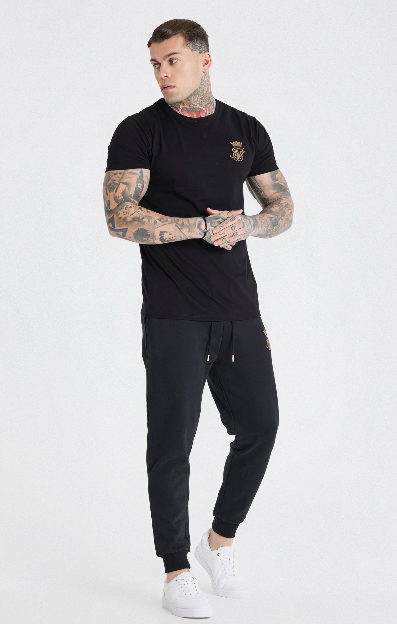 Messi x SikSilk Black Muscle Fit T-Shirt (1)