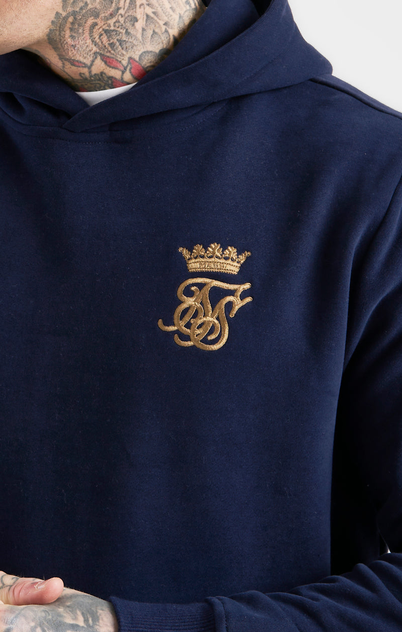 Messi x SikSilk Navy Fleece Overhead Hoodie (1)