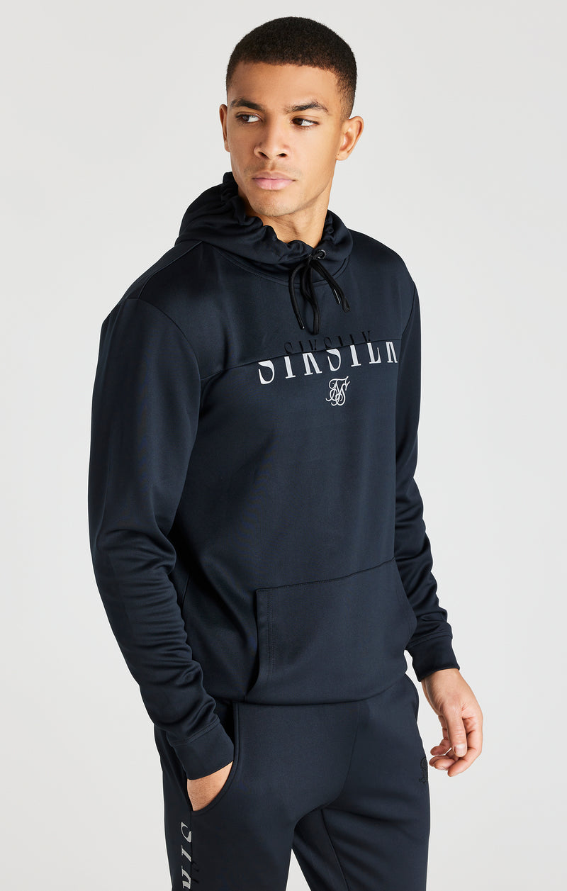Black Division Reflective Overhead Hoodie