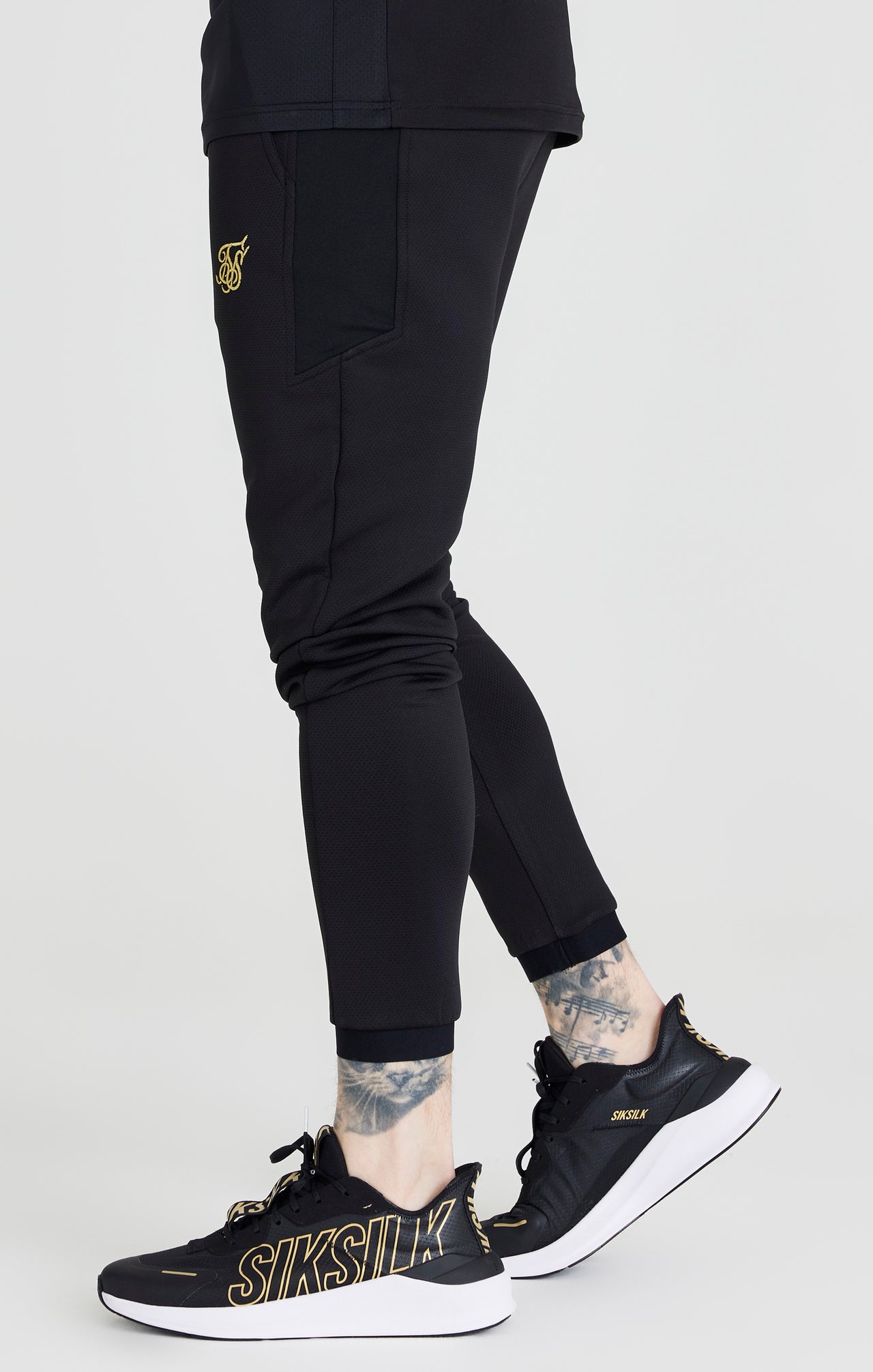 Black Retro Sports Scope Pant (1)