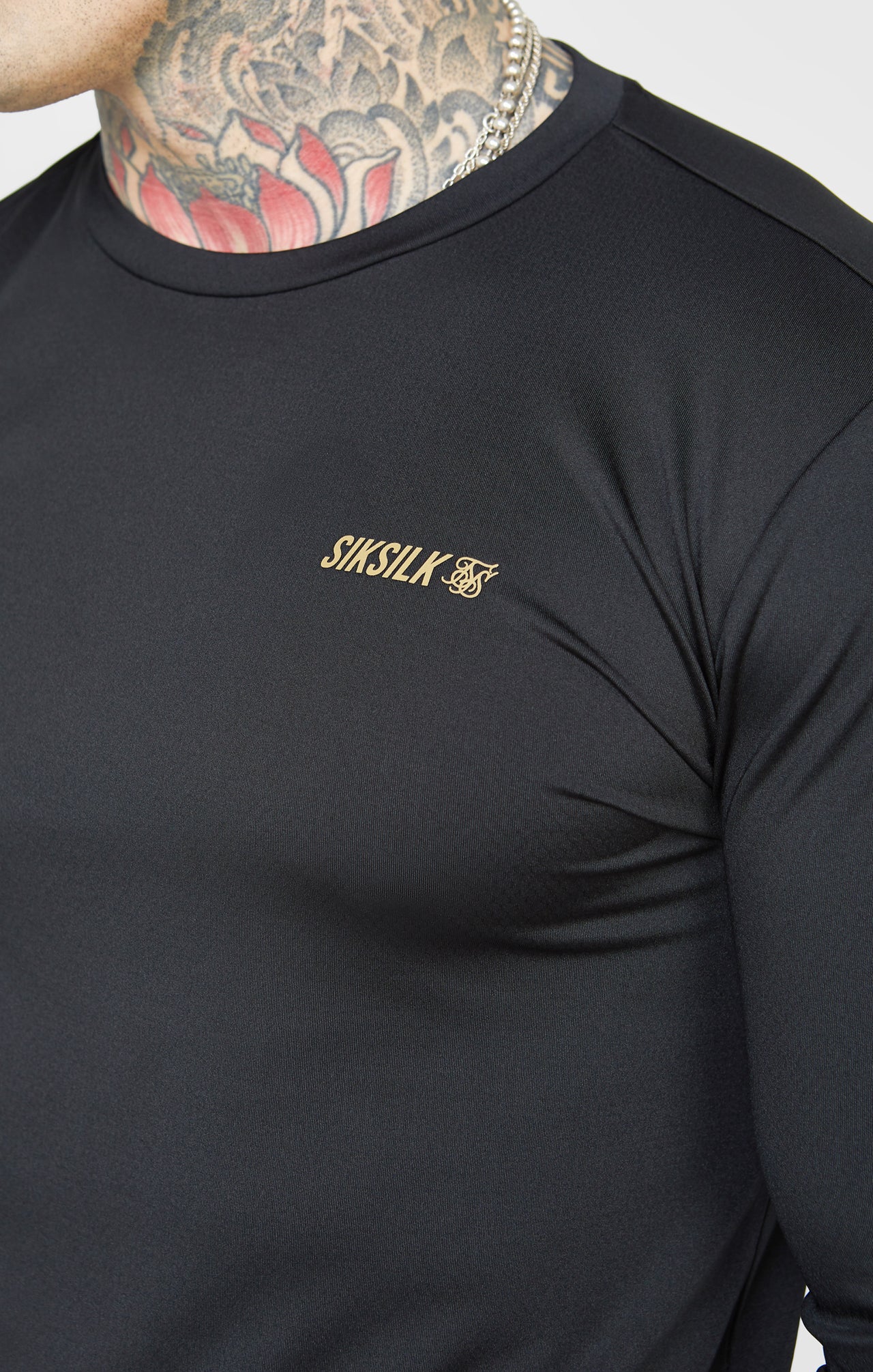 Black Sports Long Sleeve T-Shirt (1)