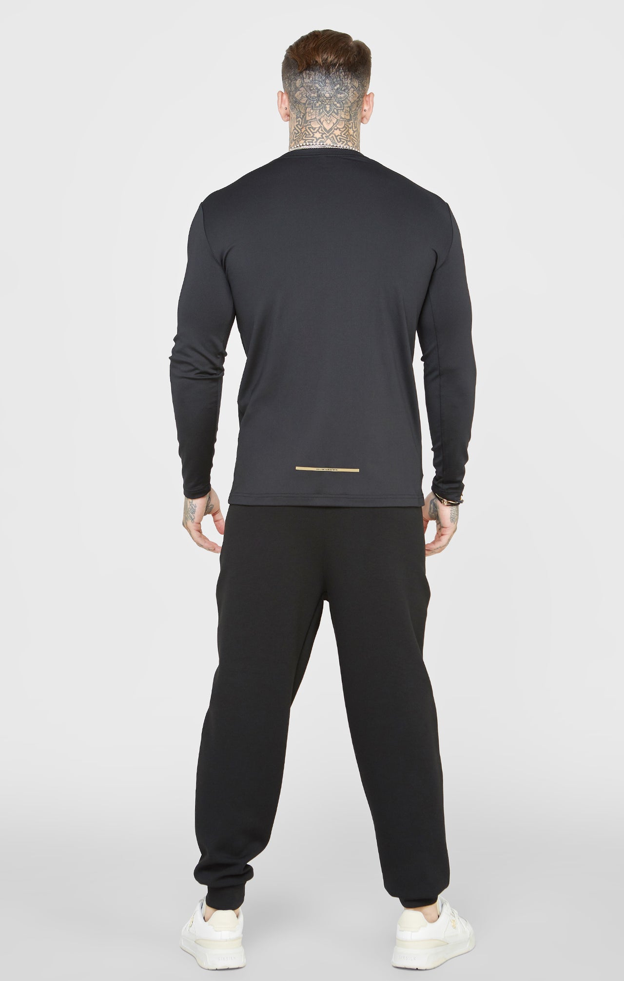 Black Sports Long Sleeve T-Shirt (4)