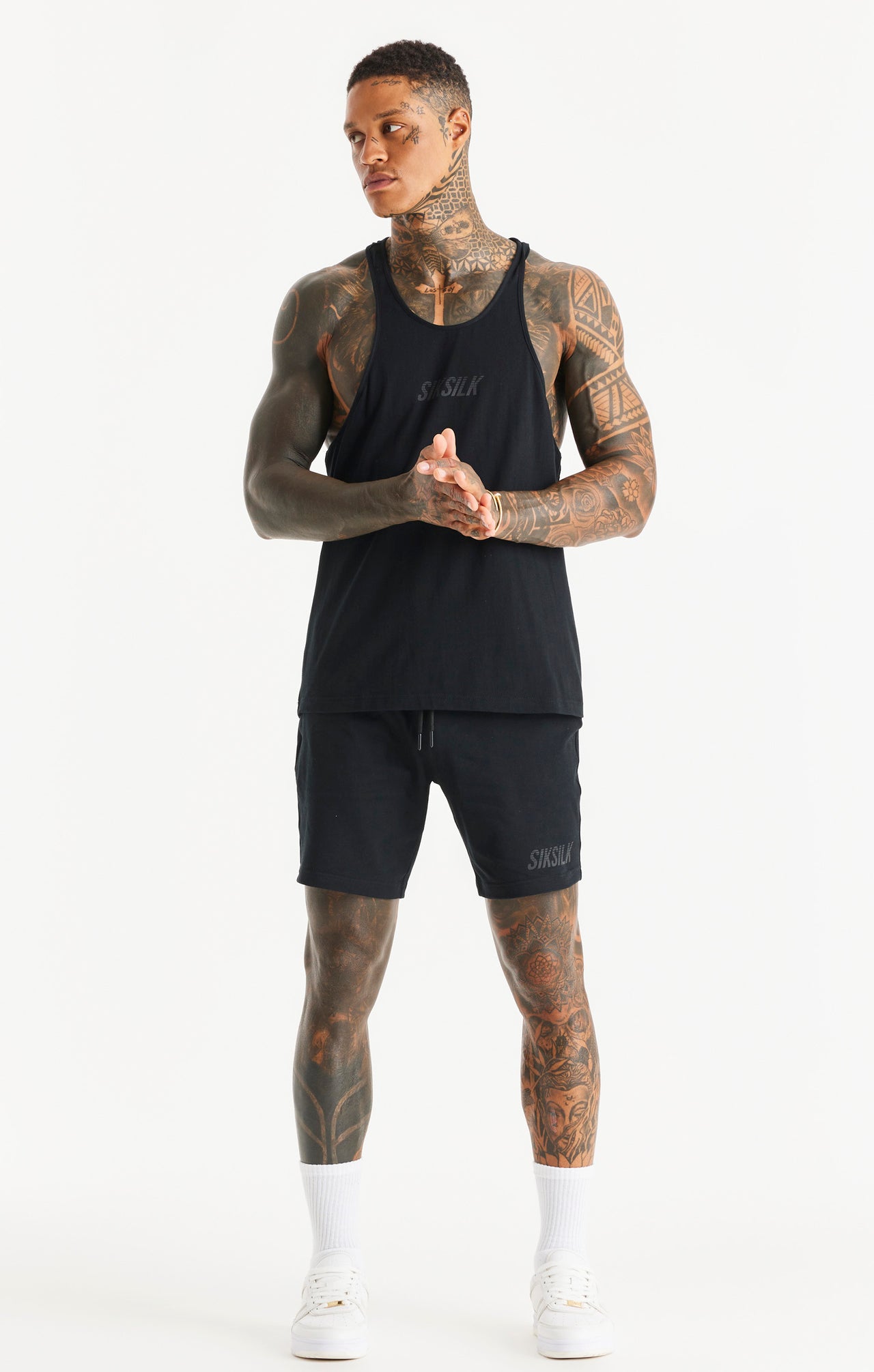 SikSilk Brand Carrier Racer Vest - Black (4)