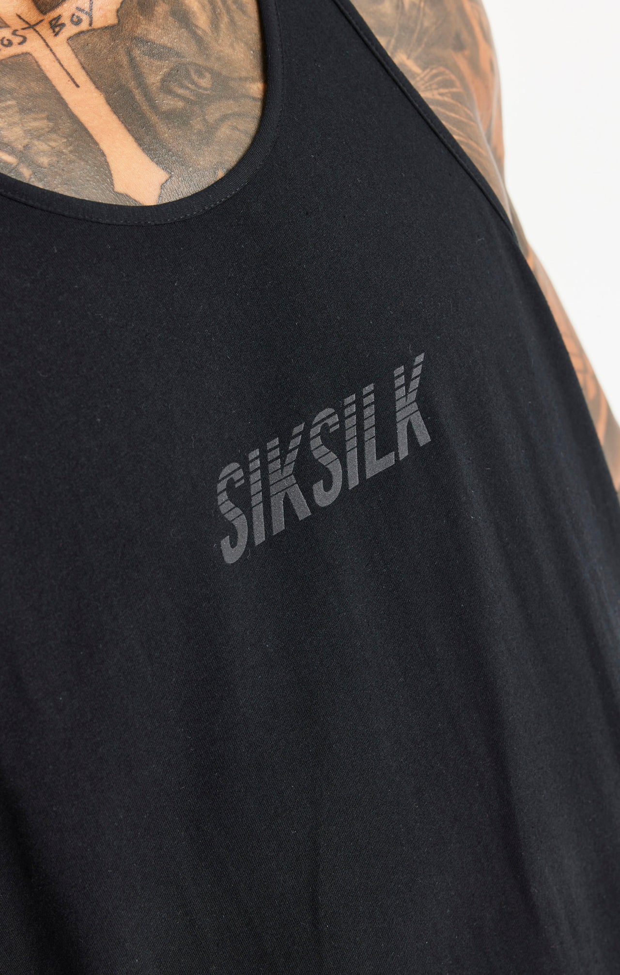 SikSilk Brand Carrier Racer Vest - Black (1)