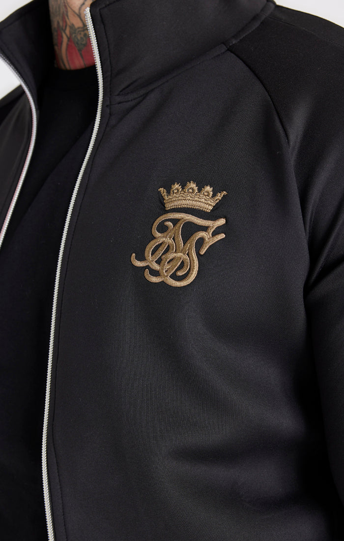 Messi x SikSilk Black Tape Funnel Zip Top (1)