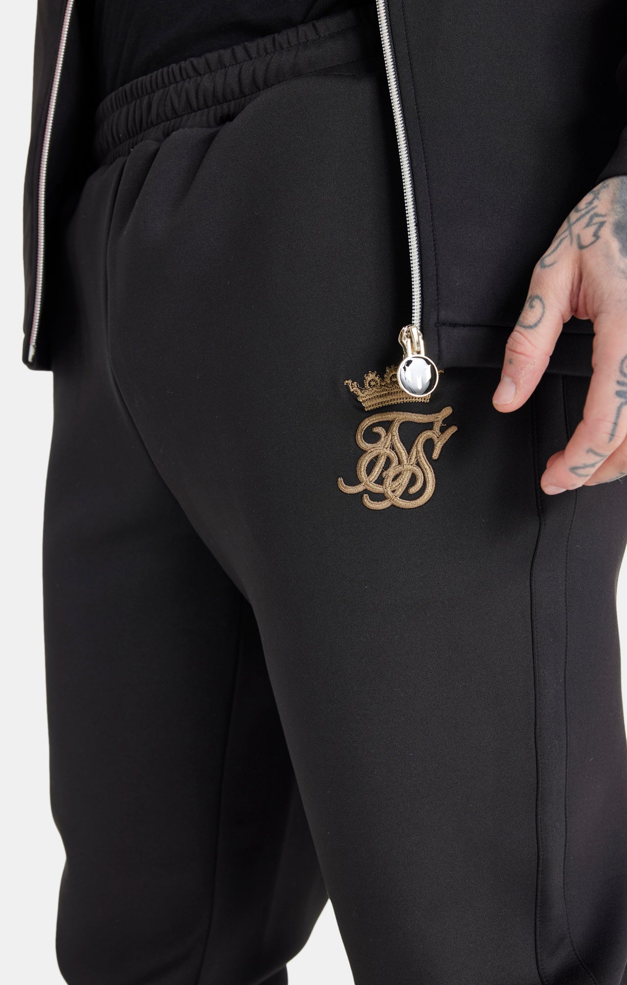 Messi x SikSilk Black Tape Pant (2)