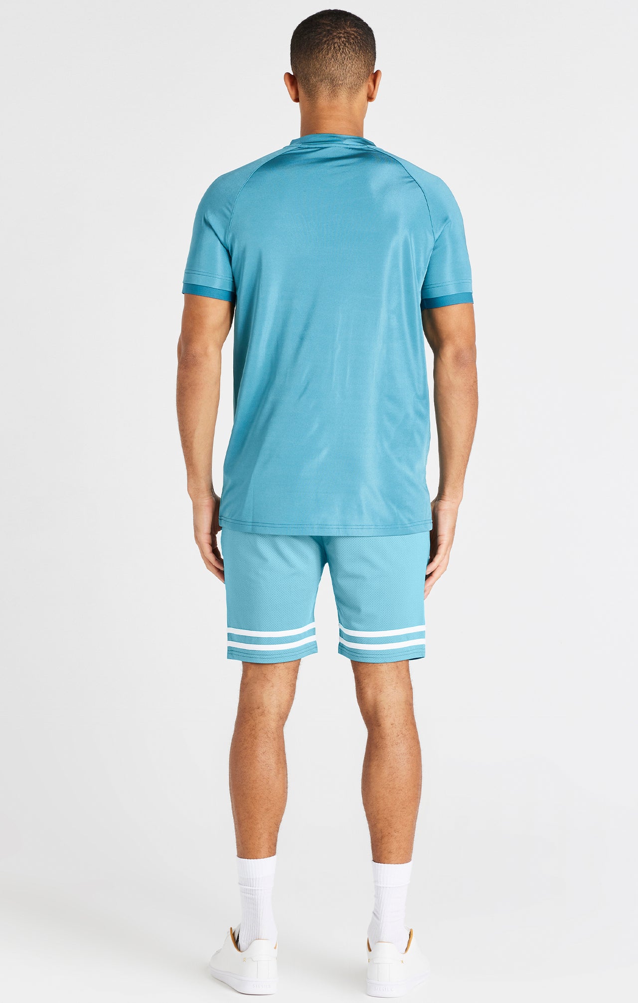 Teal Stretch Sports T-Shirt (2)