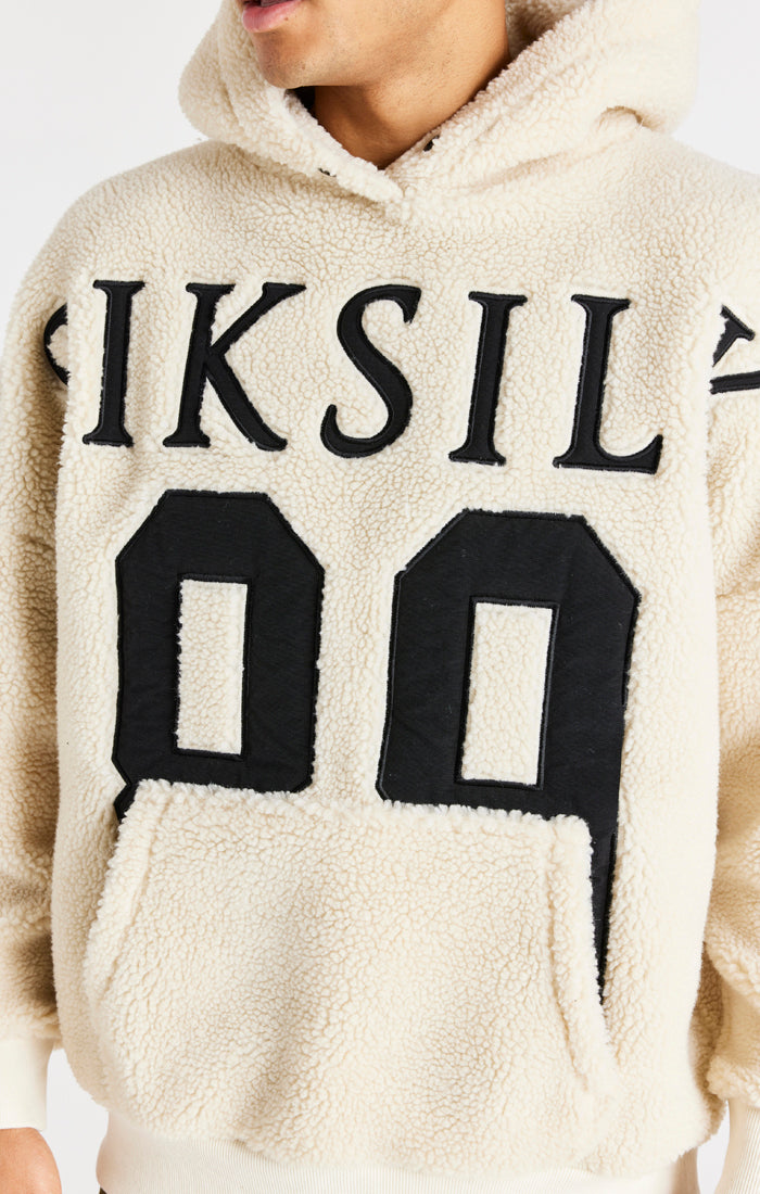 Ecru Borg Hoodie (1)