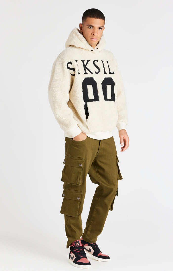 Load image into Gallery viewer, Ecru Borg Hoodie (2)