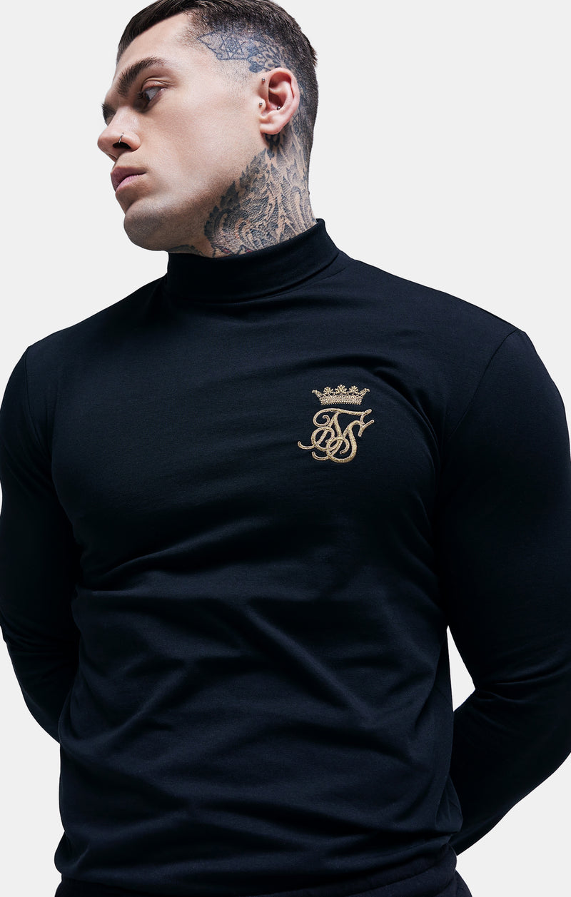 Messi X SikSilk Turtle Neck - Black & Gold