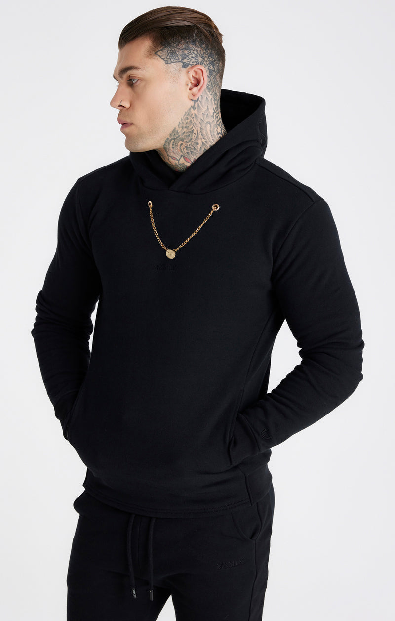 Black chain hoodie Clearance