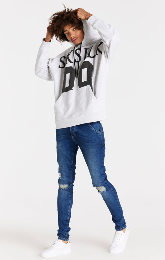 Blue Distressed Slim Fit Jean