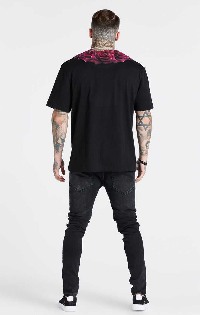 Black Washed Distressed Slim Fit Jean (4)