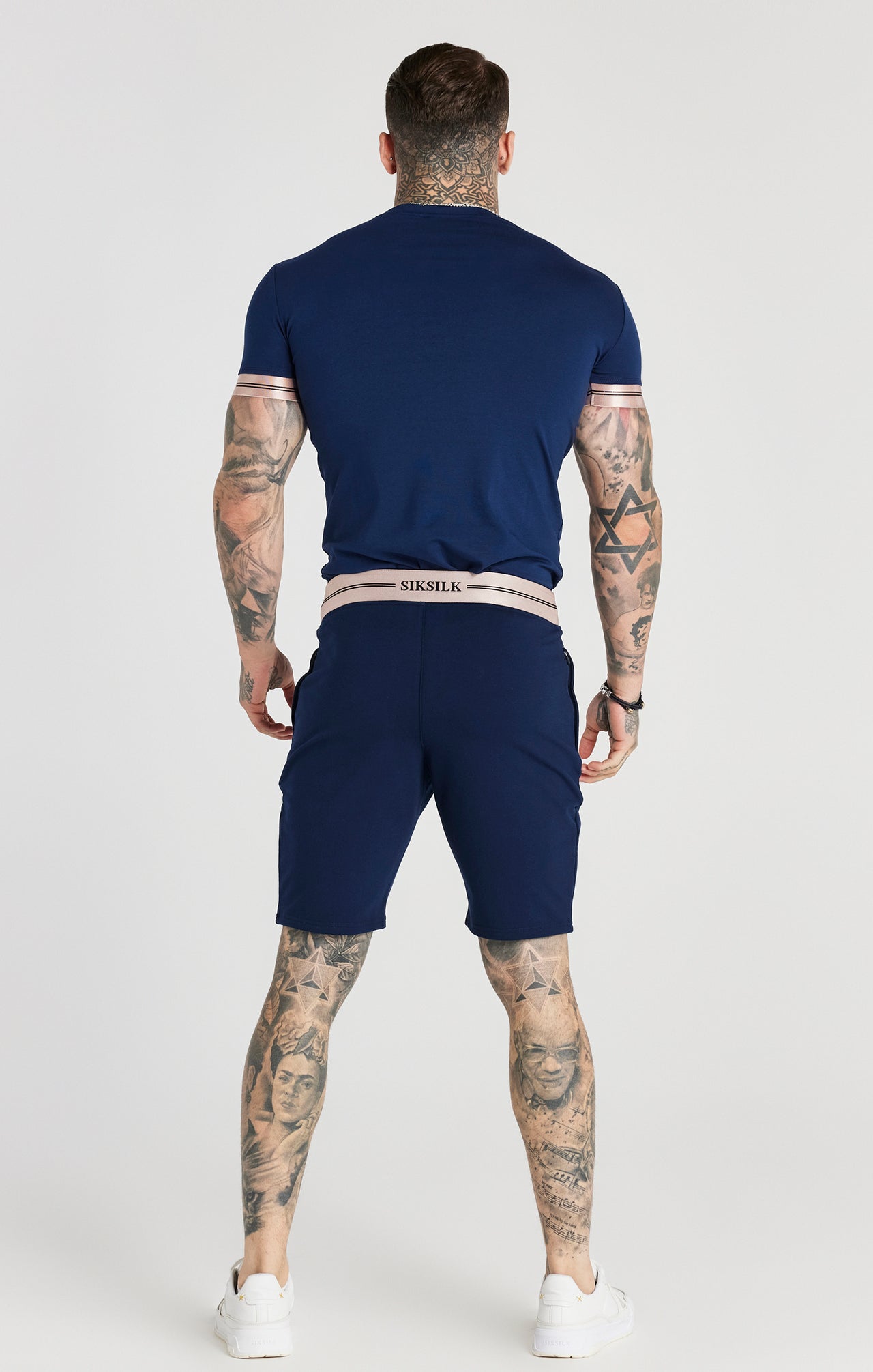 Navy Elastic Cuff T-Shirt (3)